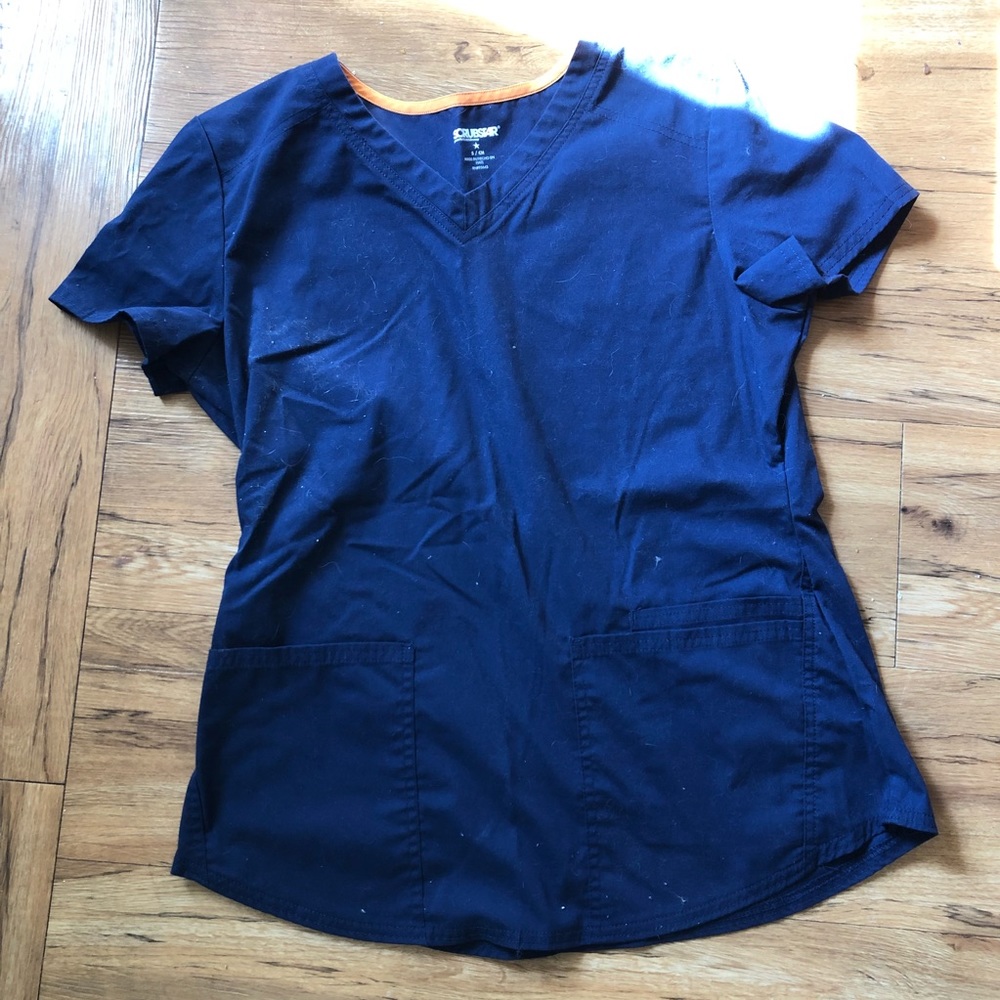 Navy Scrubstar Scrub Top